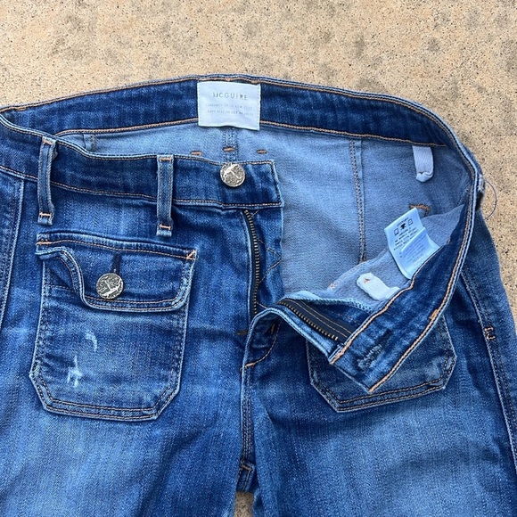 Mcguire Gainsbourg Slim Patch Pocket Jeans Agusta Wash Women's Size 27 - Picture 5 of 11
